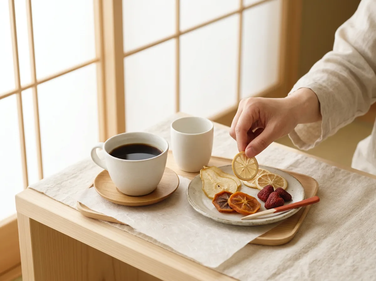 コーヒーのそばで