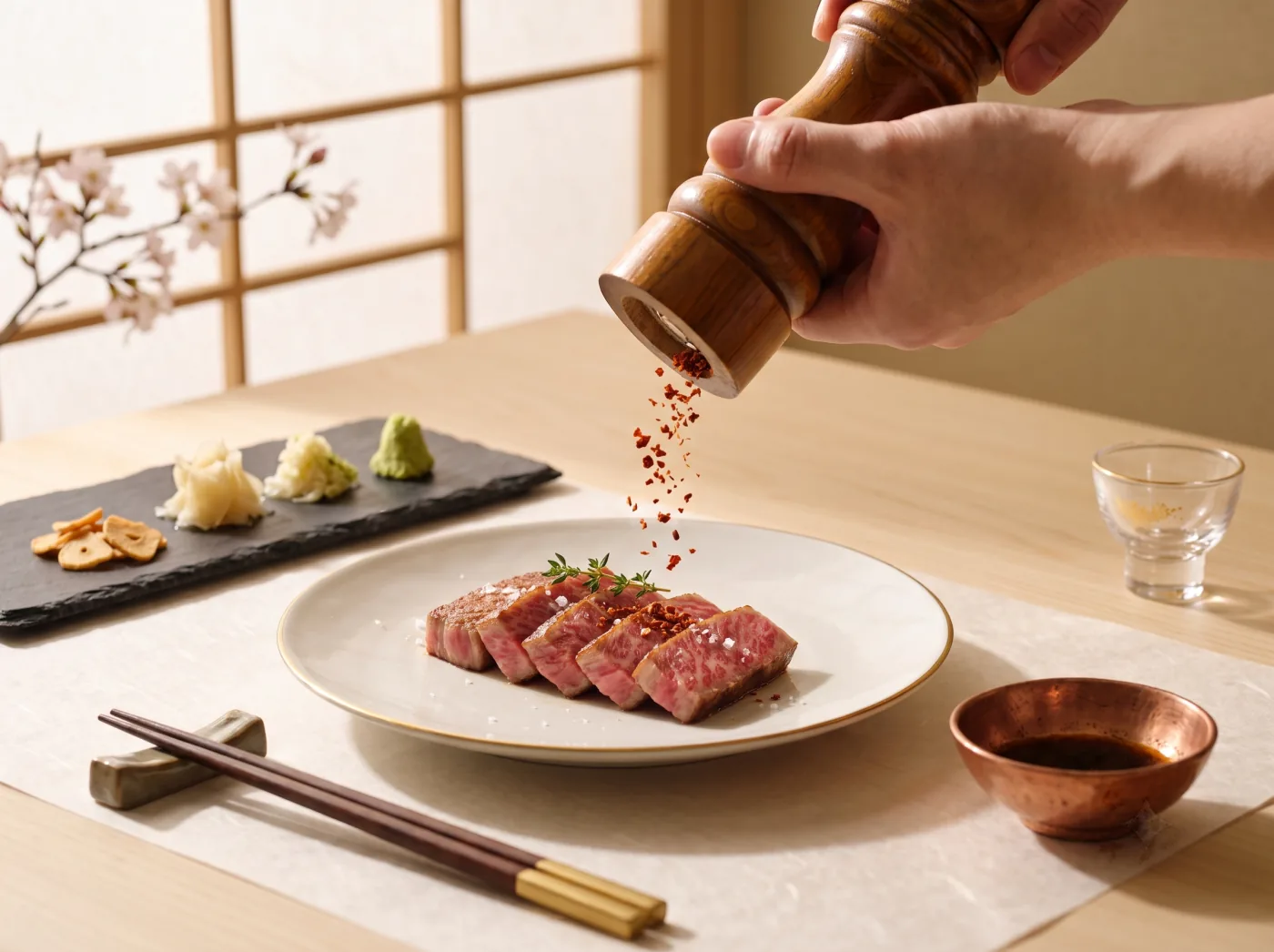 食卓で